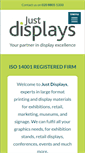 Mobile Screenshot of justdisplays.co.uk